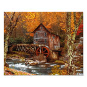 Glade Creek Grist Mill Fotodruck (Vorne)