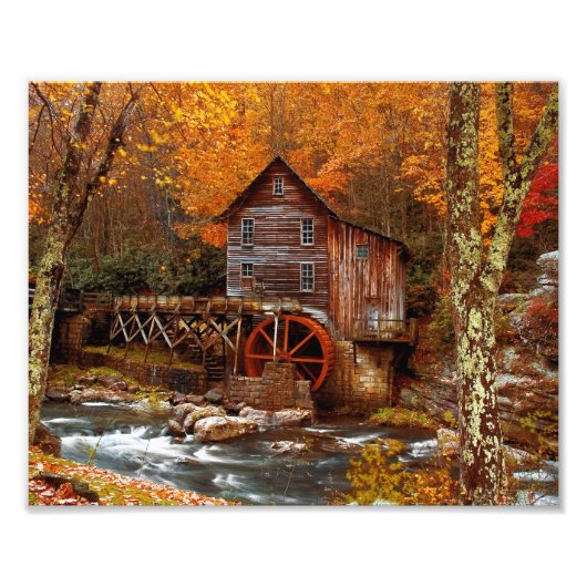 Glade Creek Grist Mill Fotodruck (Vorne)
