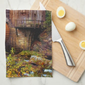 Glade Creek Grist Mill Geschirrtuch (Viertel Falte)