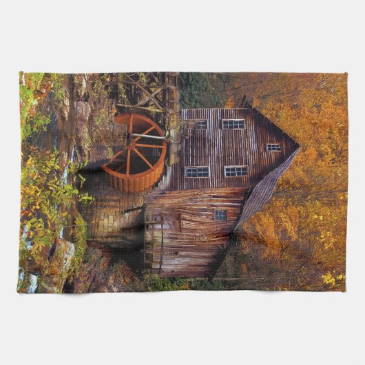 Glade Creek Grist Mill Geschirrtuch (Horizontal)
