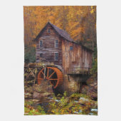 Glade Creek Grist Mill Geschirrtuch (Vertikal)