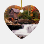 Glade Creek Grist Mill Keramik Ornament (Hinten)