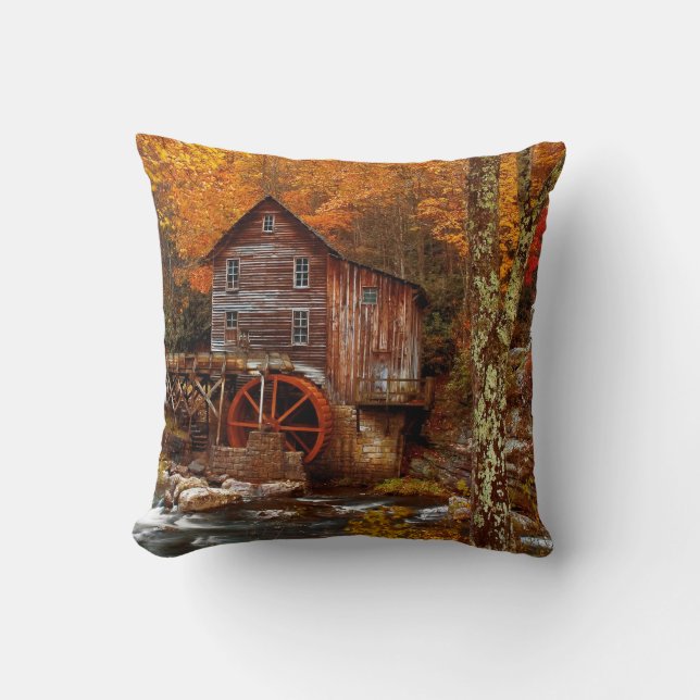 Glade Creek Grist Mill Kissen (Vorderseite)