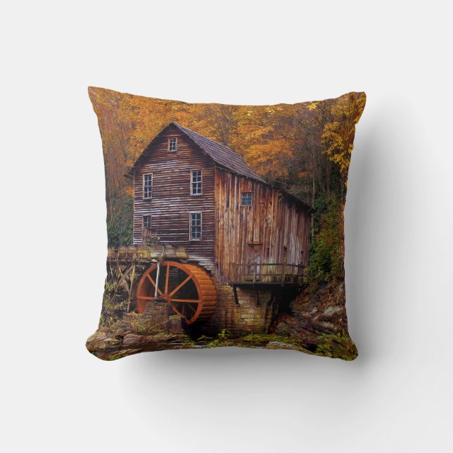 Glade Creek Grist Mill Kissen (Vorderseite)