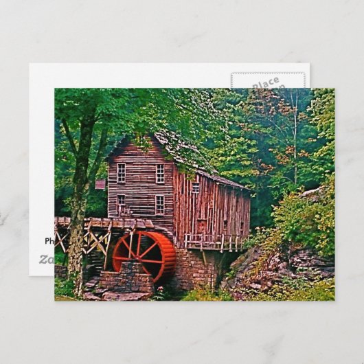 Glade Creek Grist Mill Post Card Postkarte (Vorne/Hinten)