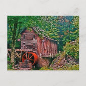 Glade Creek Grist Mill Post Card Postkarte (Vorderseite)