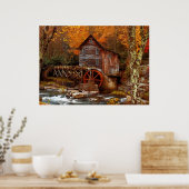 Glade Creek Grist Mill Poster (Küche)