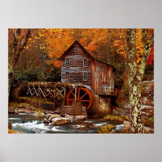 Glade Creek Grist Mill Poster (Vorne)