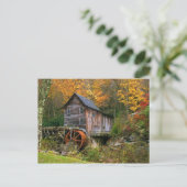 Glade Creek Grist Mill Postkarte (Stehend Vorderseite)