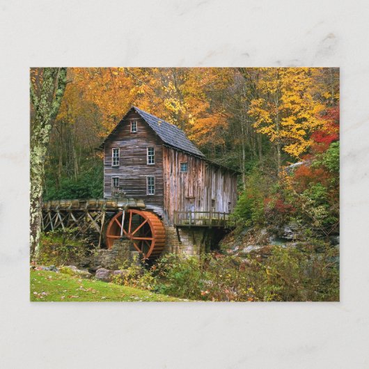 Glade Creek Grist Mill Postkarte (Vorderseite)