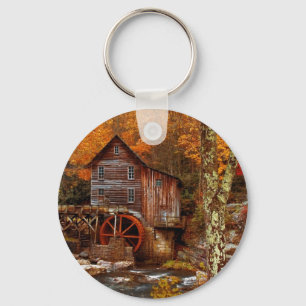 Glade Creek Grist Mill Schlüsselanhänger