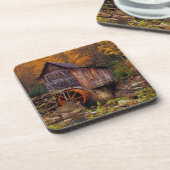 Glade Creek Grist Mill Untersetzer (Linke Seite)