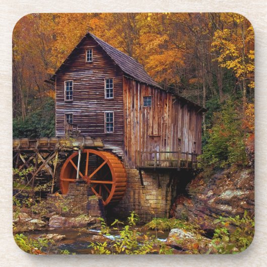 Glade Creek Grist Mill Untersetzer (Vorderseite)
