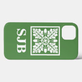 Glade Green Acorn und Leaf Tile Design Case-Mate iPhone Hülle (Rückseite (Horizontal))