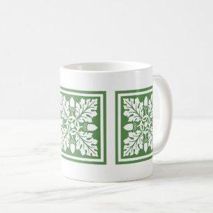 Glade Green Acorn und Leaf Tile Design Coffee Tass Kaffeetasse
