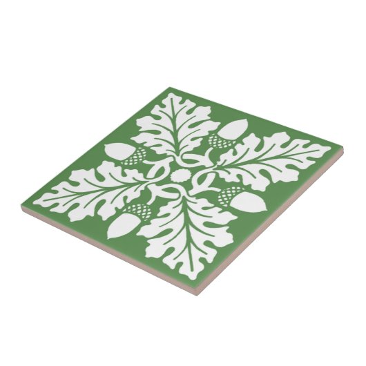 Glade Green Acorn und Leaf Tile Design Fliese (Seite)