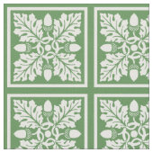 Glade Green Acorn und Leaf Tile Design Stoff (Nahaufnahme)
