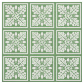 Glade Green Acorn und Leaf Tile Design Stoff (Muster)