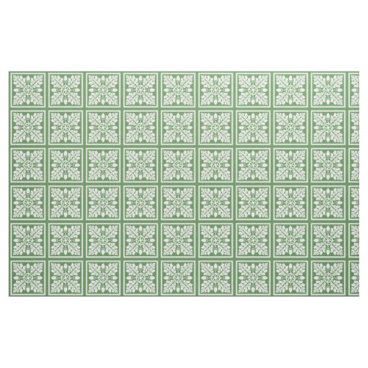 Glade Green Acorn und Leaf Tile Design Stoff (Fat Quarter (45,7 x 55,9 cm))