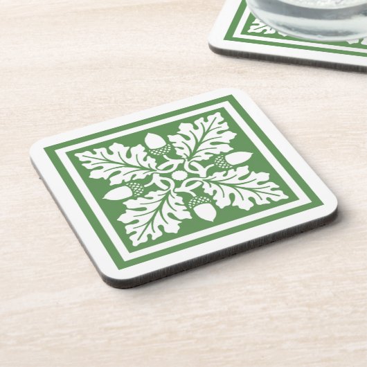 Glade Greent Acorn und Leaf Tile Design Untersetzer (Linke Seite)