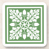 Glade Greent Acorn und Leaf Tile Design Untersetzer (Vorderseite)