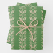 Glade Grüne Kunst und Handwerk Blumenstreifen Geschenkpapier Set (Beispiel)