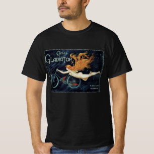 Gladiator Cycles, Vintage viktorianische Kunst Neu T-Shirt
