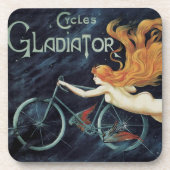 Gladiator Cycles, Vintage viktorianische Kunst Neu Untersetzer (Vorderseite)