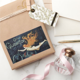 Gladiator Cycles, Vintager Viktorianischer Jugends Rechteckiger Aufkleber