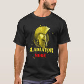 Gladiator Mode Motivation Gym Workout Spartan Hel T-Shirt (Vorderseite)