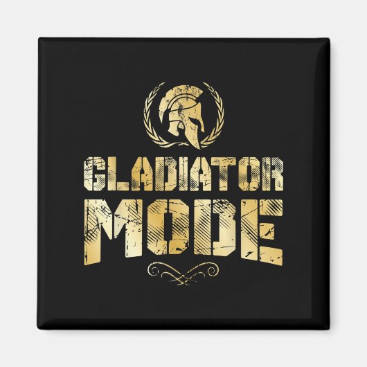 Gladiator Mode Spartan Mythology Workout Warrior G Magnet (Vorne)