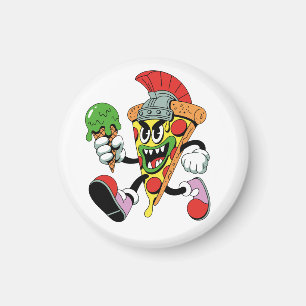 Gladiator Pizza Slice Italian Brainrot Magnet