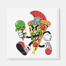 Gladiator Pizza Slice Italian Brainrot Magnet