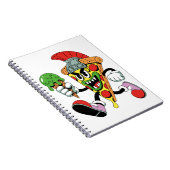 Gladiator Pizza Slice Italian Brainrot Notizblock (Rechte Seite)