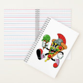 Gladiator Pizza Slice Italian Brainrot Notizblock (Innen)