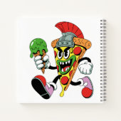 Gladiator Pizza Slice Italian Brainrot Notizblock (Rückseite)