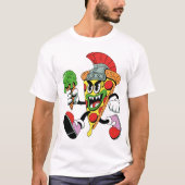 Gladiator Pizza Slice Italienisch Brainrot Men's T-Shirt (Vorderseite)