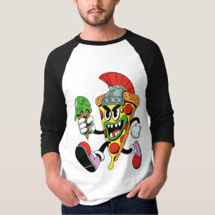 Gladiator Pizza Slice Italienisch Brainrot Men's T-Shirt