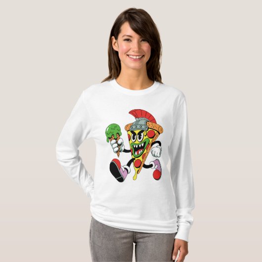 Gladiator Pizza Slice T-Shirt (Vorne ganz)