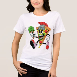 Gladiator Pizza Slice Tri-Blend Shirt