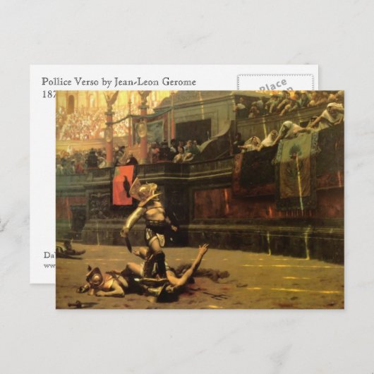 Gladiator Postcard Postkarte (Vorne/Hinten)
