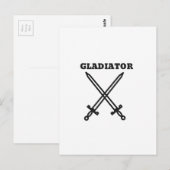 Gladiator Postkarte (Vorne/Hinten)