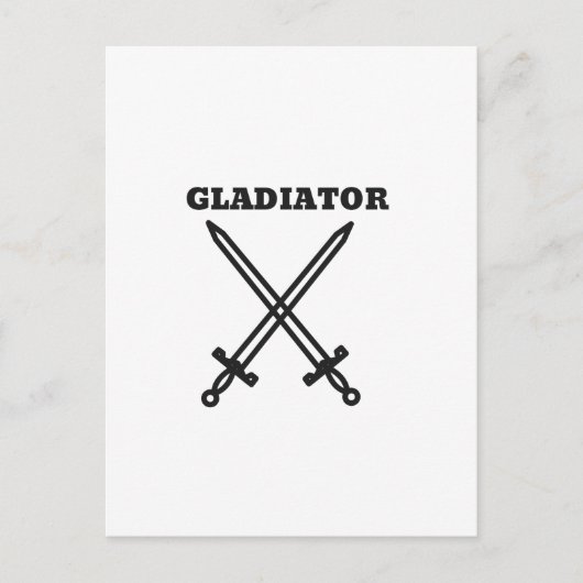 Gladiator Postkarte (Vorderseite)