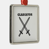Gladiator Silbernes Ornament (Rechts)