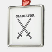 Gladiator Silbernes Ornament (Links)