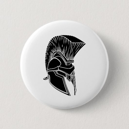 Gladiator Spartan Trojan Roman Helmet Button (Vorderseite)