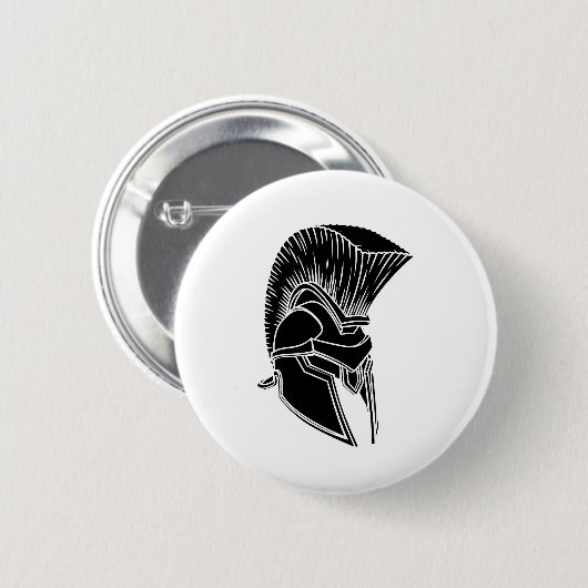 Gladiator Spartan Trojan Roman Helmet Button (Vorne & Hinten)