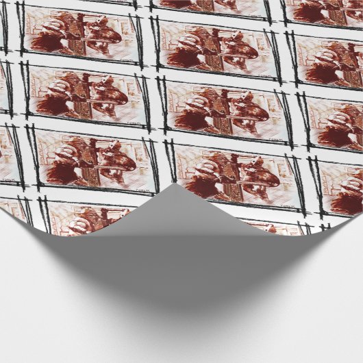 Gladiatoren in der Arena Geschenkpapier (Ecke)