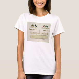 Gladiatoren und ein Plan des Zirkusses von T-Shirt