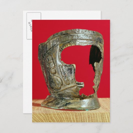 Gladiatorenmaske Postkarte (Vorne/Hinten)